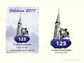 Logo en flyer voor jubileum kerk